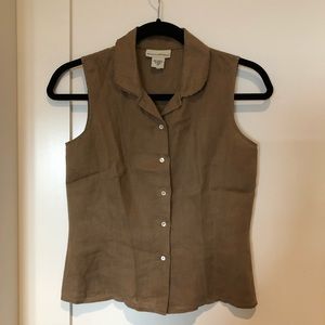 Banana Republic sleeveless 100% linen